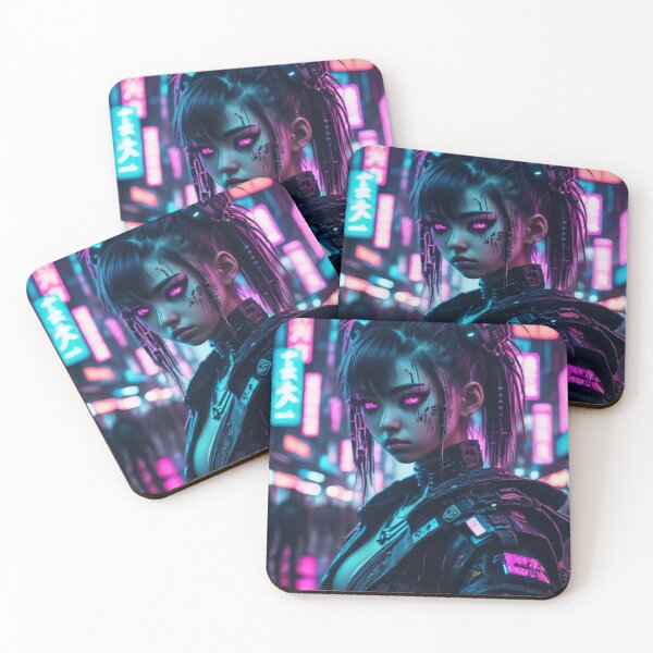 Item preview, Kawaii Cyberpunk Girl, Portrait, Poster Art designed and sold by Burn-Ego.