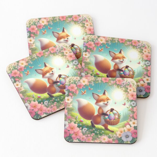 Artikelvorschau, Osterfuchs mit Eierkorb entworfen und verkauft von Expressions-Sel.