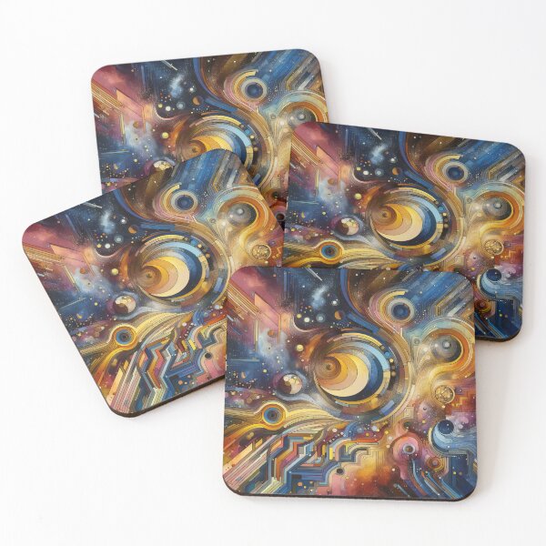 Item preview, Cosmic Rhythms An Abstract Exploration of Galactic Tones designed and sold by ArtComixHaven.