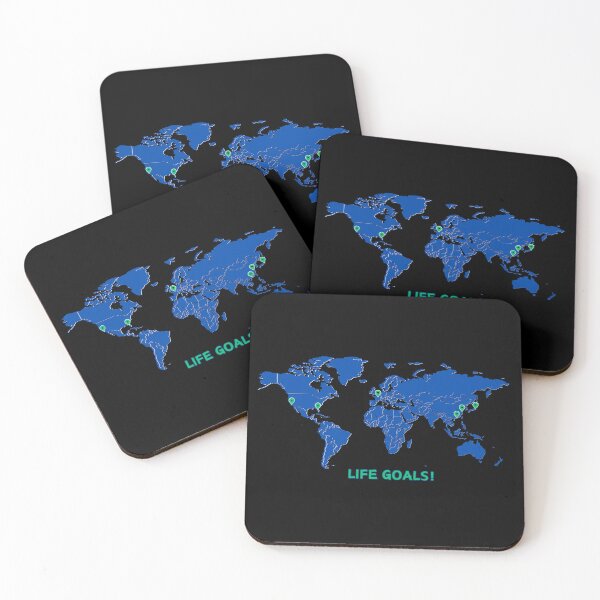 Item preview, Travel Bucket list - World Map - Parks - Life Goals! designed and sold by Chantockey.