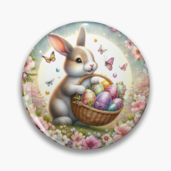 Artikelvorschau, Osterhase mit Eierkorb entworfen und verkauft von Expressions-Sel.