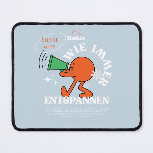 Item preview, Lass uns wie immer entspannen | Pastel Blue Background designed and sold by RM-Journey.