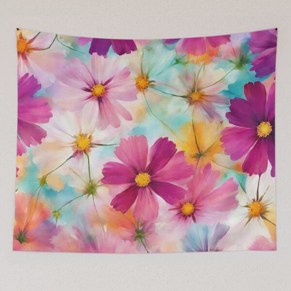 Item preview, Cosmos flowers seamless pattern designed and sold by NingningS.