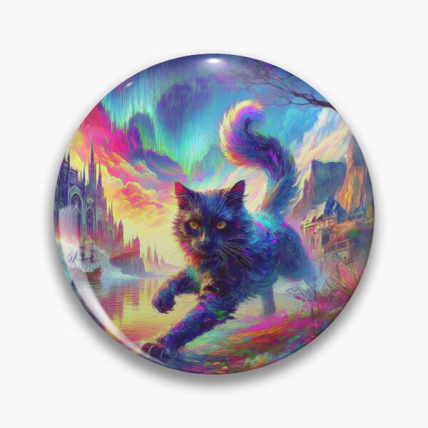 Item preview, Stylised castle and cat. DeepDream designed and sold by blackhalt.