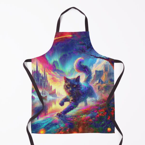 Item preview, Stylised castle and cat. DeepDream designed and sold by blackhalt.