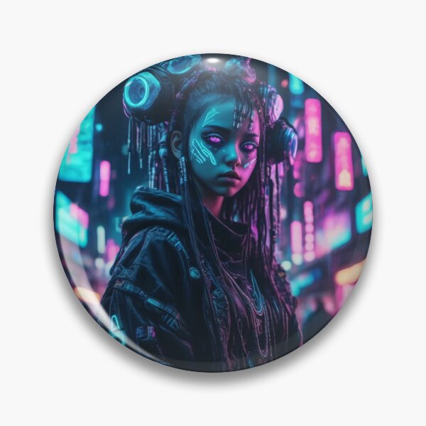 Item preview, Kawaii Cyberpunk Witch, Portrait, Poster Art designed and sold by Burn-Ego.