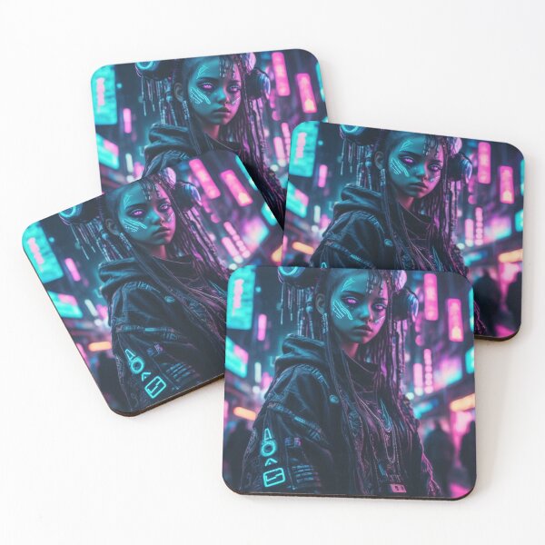 Item preview, Kawaii Cyberpunk Witch, Portrait, Poster Art designed and sold by Burn-Ego.