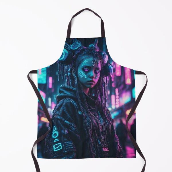 Item preview, Kawaii Cyberpunk Witch, Portrait, Poster Art designed and sold by Burn-Ego.
