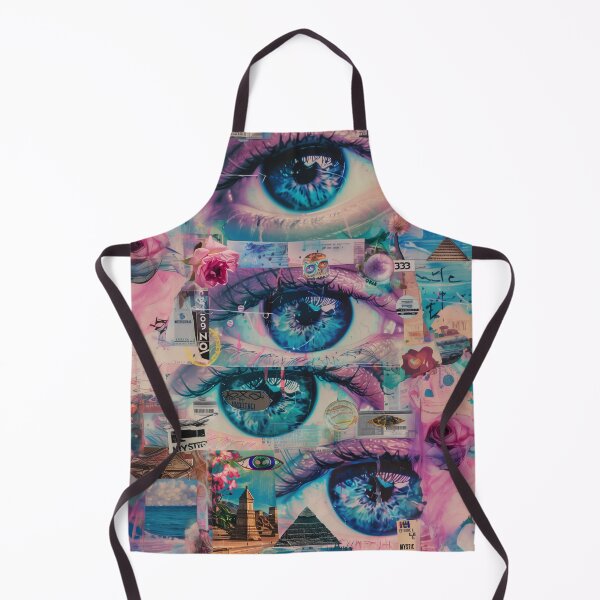 Item preview, Mystical Eyes and Pyramids Aesthetic Collage designed and sold by Mystikos Art.
