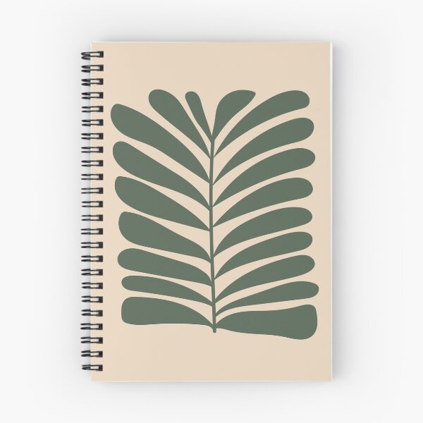 Item preview, Olive green wavy leave, abstract floral botanical art designed and sold by PalmitoDecor.