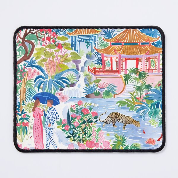 Item preview, Secret meeting in pagoda garden designed and sold by SophieClimaArt.