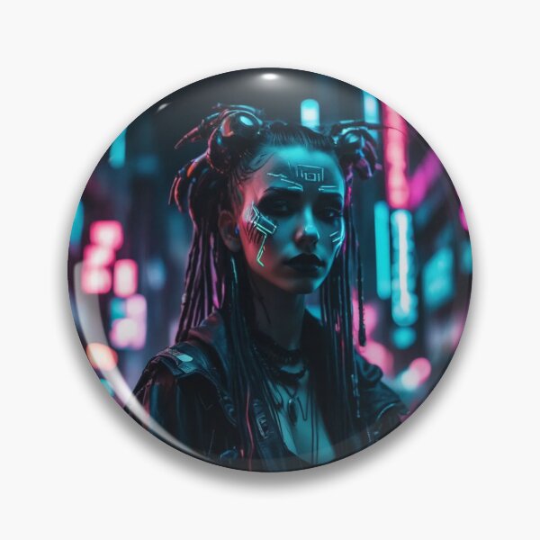 Item preview, Cyberpunk Techno Witch, Portrait, Poster Art designed and sold by Burn-Ego.