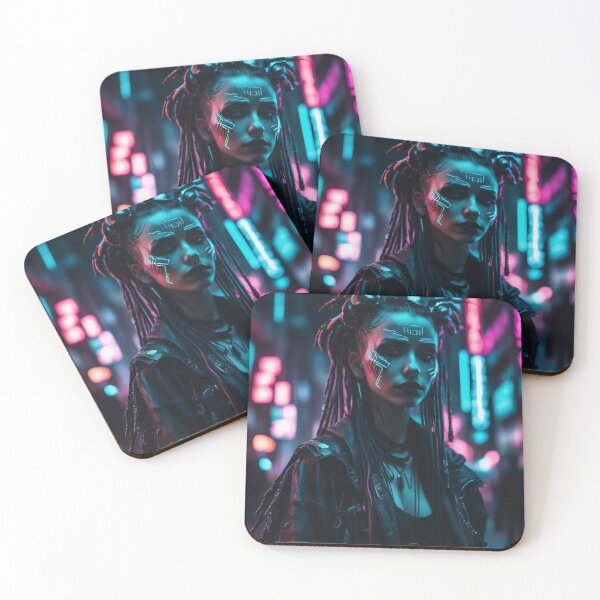 Item preview, Cyberpunk Techno Witch, Portrait, Poster Art designed and sold by Burn-Ego.