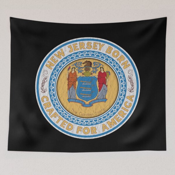 Item preview, New Jersey Flag - New Jersey Born - Crafted for America designed and sold by patriotwardrobe.