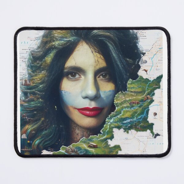 Item preview, 3D Topographic Map: Latin Woman Face Colombia designed and sold by sofia1971.