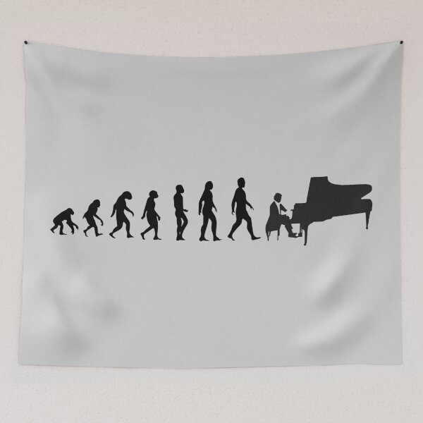 Item preview, Evolution of Man - Pianist designed and sold by Hot-Proper-Tees.
