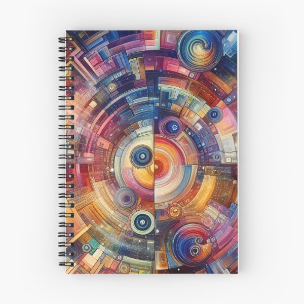 Item preview, Spiral Vortex Abstract Artistry in Cosmic Colours designed and sold by ArtComixHaven.