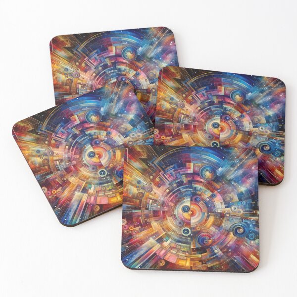 Item preview, Spiral Vortex Abstract Artistry in Cosmic Colours designed and sold by ArtComixHaven.