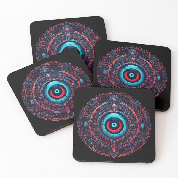 Item preview, Cyberpunk Neon Evil Eye, Abstract Design designed and sold by Burn-Ego.