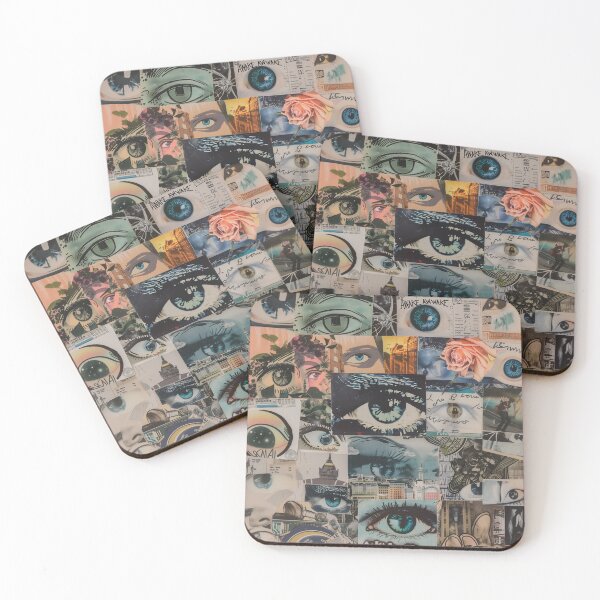 Item preview, Vintage Eye Collage: Aesthetic Wall Art designed and sold by Mystikos Art.