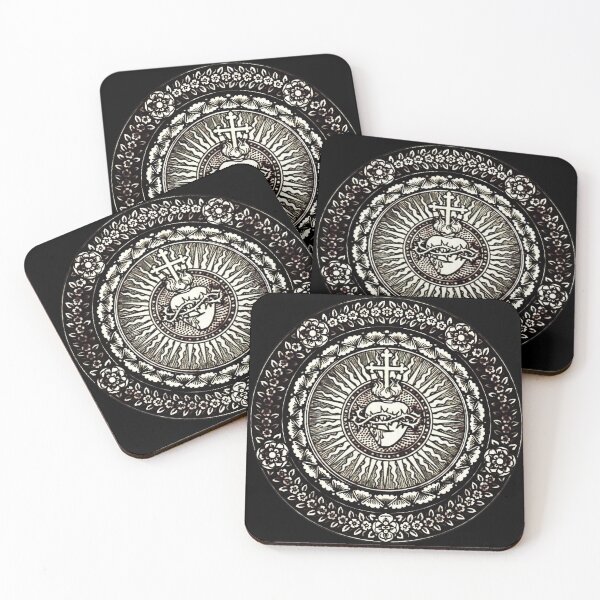 Item preview, Sacred Heart of Jesus - Black and White designed and sold by Crux Fidelis.