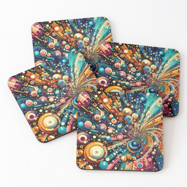 Item preview, Vivid Nexus Explosive Array of Abstract Circular Patterns designed and sold by ArtComixHaven.