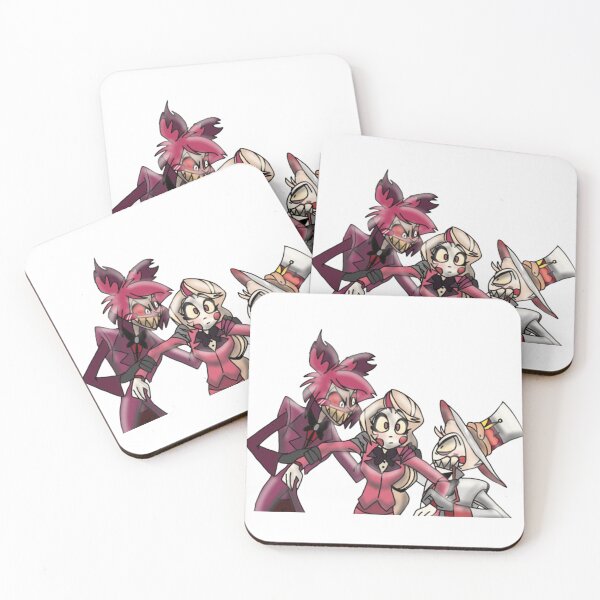 Item preview, Lucifer and Alastor fighting over Charlie - Hazbin Hotel designed and sold by Blitz-withoutanO.