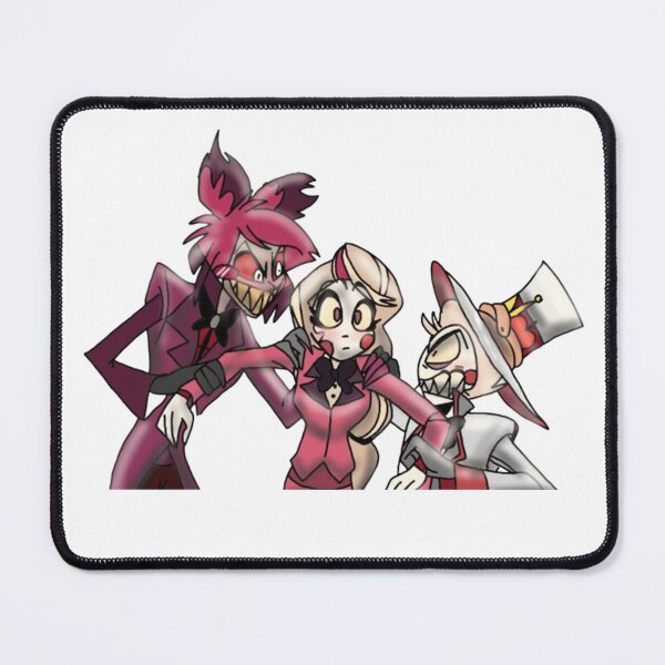 Item preview, Lucifer and Alastor fighting over Charlie - Hazbin Hotel designed and sold by Blitz-withoutanO.