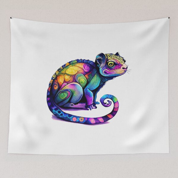 Item preview, Colorful chameleon designed and sold by Creative-Tin.