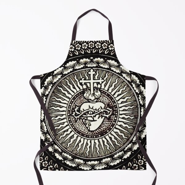 Item preview, Sacred Heart of Jesus - Black and White designed and sold by Crux Fidelis.
