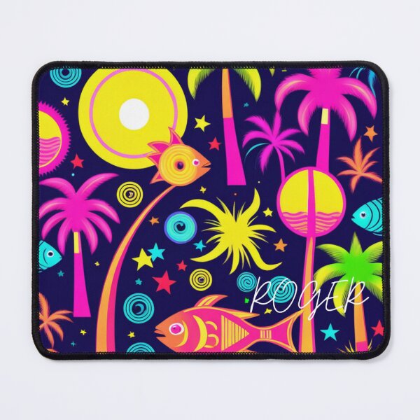 Item preview, RogerPattern - "Tropical Neon Madness: A Vibrant Print Adventure" designed and sold by RogerPattern.