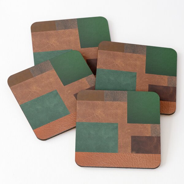 Item preview, ART leather green, brown designed and sold by NinaFlorence.