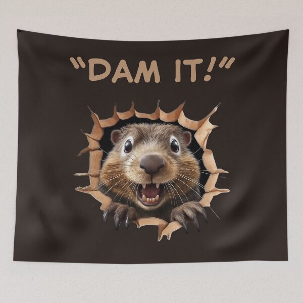 Item preview, Dam Cute Beaver designed and sold by AnnDart.