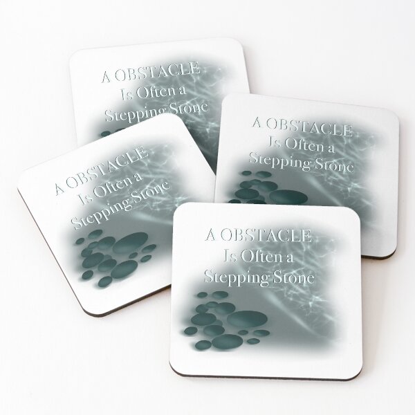 Item preview, A OBSTACLE IS OFTEN A STEPPING STONE designed and sold by ButterflyOsaka.