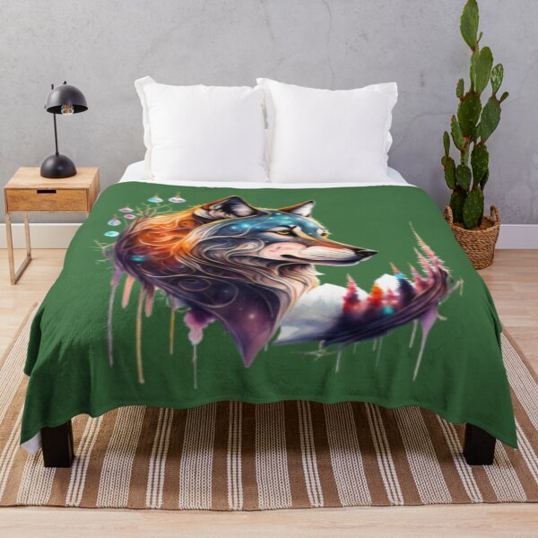 Item preview, Colorful Abstract Wolf designed and sold by 123ks.