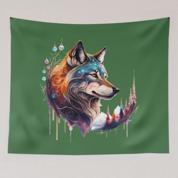 Item preview, Colorful Abstract Wolf designed and sold by 123ks.