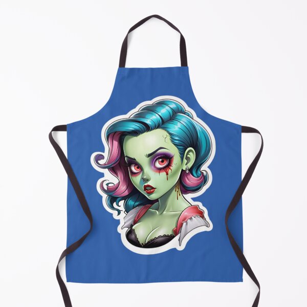 Aperçu de l'œuvre Cute Vintage Anime Zombie Pinup Girl créée et vendue par TheArtOfPat.