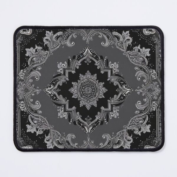 Item preview, RogerPattern - "Timeless Elegance: Black & Gray Bandana for Fashion & Home" designed and sold by RogerPattern.