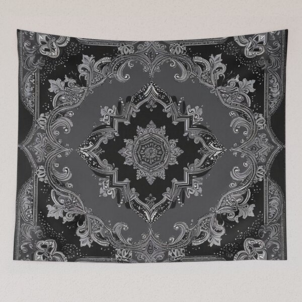 Item preview, RogerPattern - "Timeless Elegance: Black & Gray Bandana for Fashion & Home" designed and sold by RogerPattern.