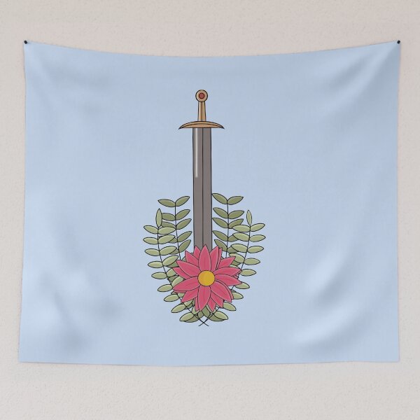Item preview, Sword In The Flowers designed and sold by anemiaamelia.