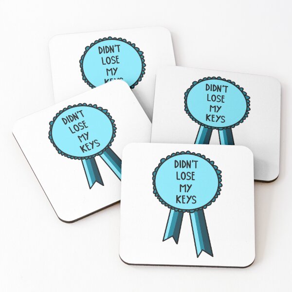Item preview, Didn't Lose My Keys Ribbon Blue designed and sold by CJ Vanderbeek.