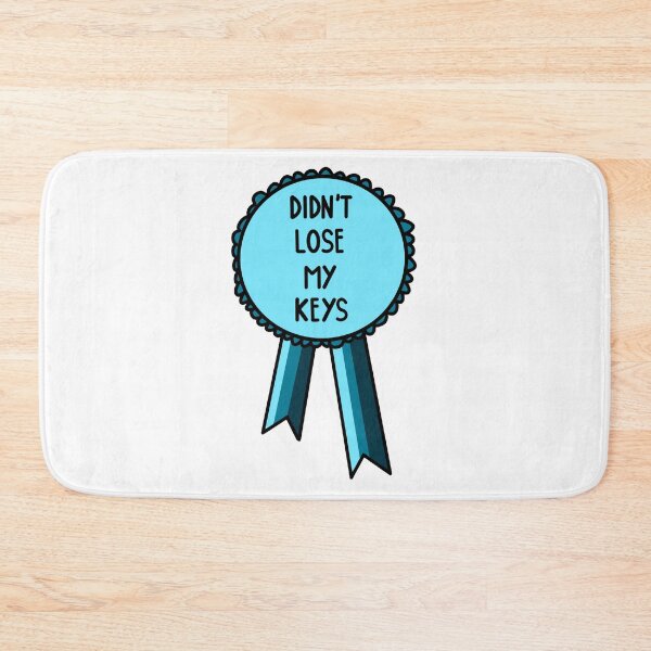 Item preview, Didn't Lose My Keys Ribbon Blue designed and sold by CJ Vanderbeek.