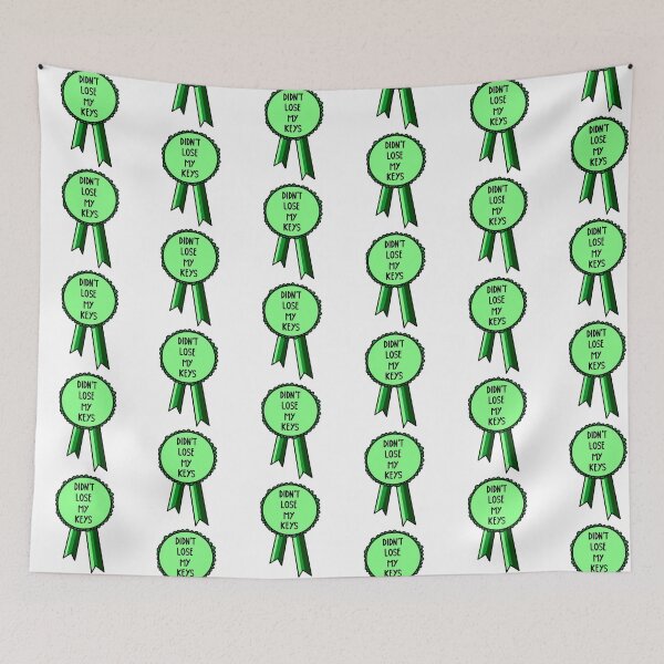 Item preview, Didn't Lose My Keys Ribbon Green designed and sold by CJ Vanderbeek.