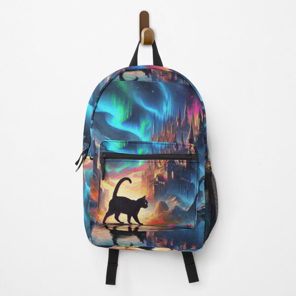 Item preview, Stylised castle and cat. DeepDream designed and sold by blackhalt.