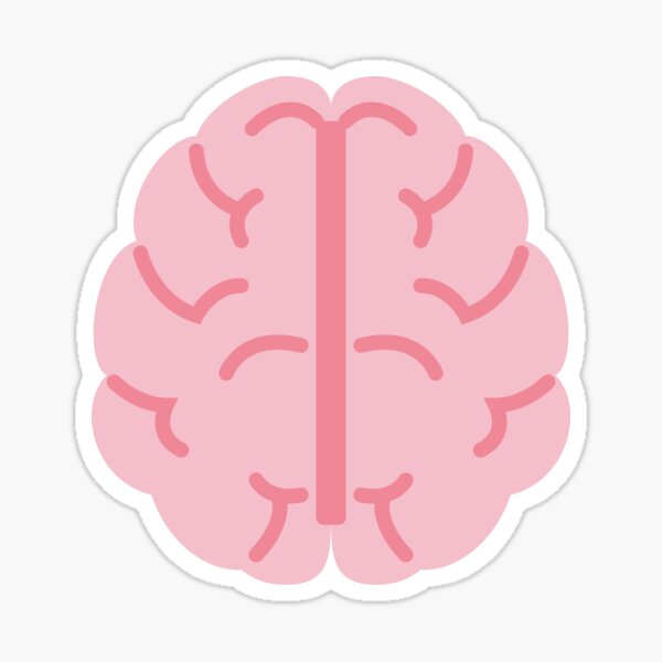 Brain Pastel - Psychology Student Sticker