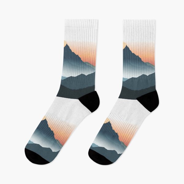 Item preview, Mountain silhouette sunrise gradient Active Outdoors Inspired Art designed and sold by CDC40.
