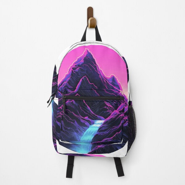 Item preview, Mountain silhouette neon colour palette Active Outdoors Inspired Art designed and sold by CDC40.