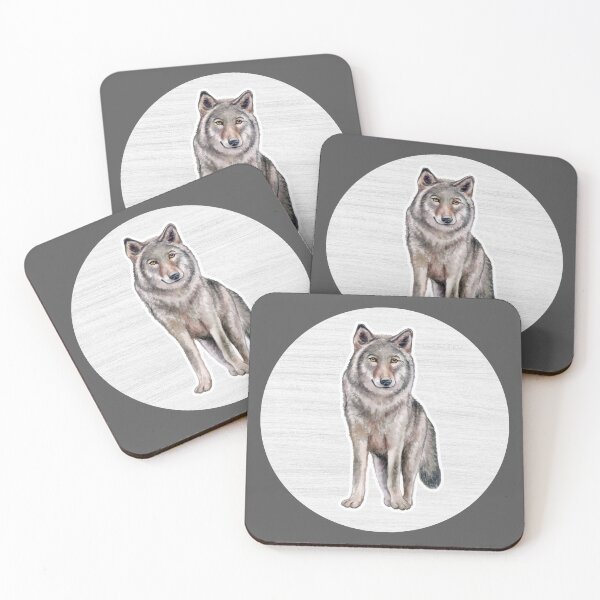 Item preview, Wolf Watercolor Drawing designed and sold by LivingColorful.