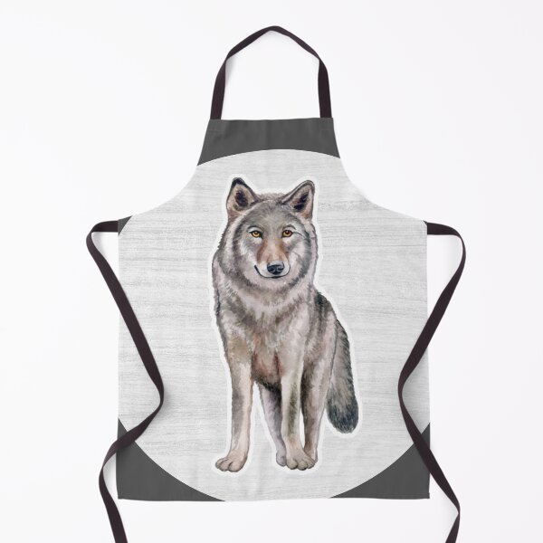 Item preview, Wolf Watercolor Drawing designed and sold by LivingColorful.