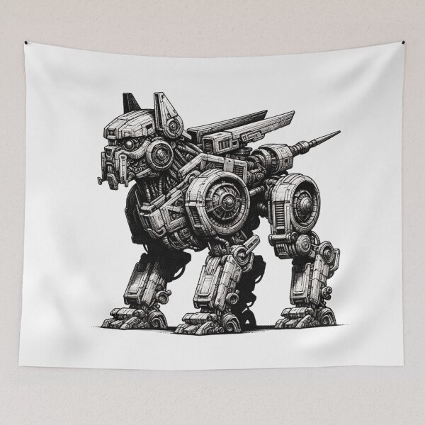 Item preview, Steampunk Cyber Pup: A Futuristic Twist for Redbubble designed and sold by LATINOERRANTES.
